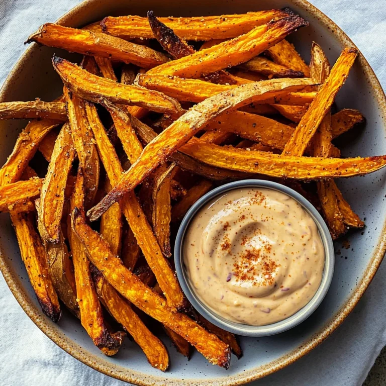 Air Fryer Sweet Potato Fries with Chipotle Aioli