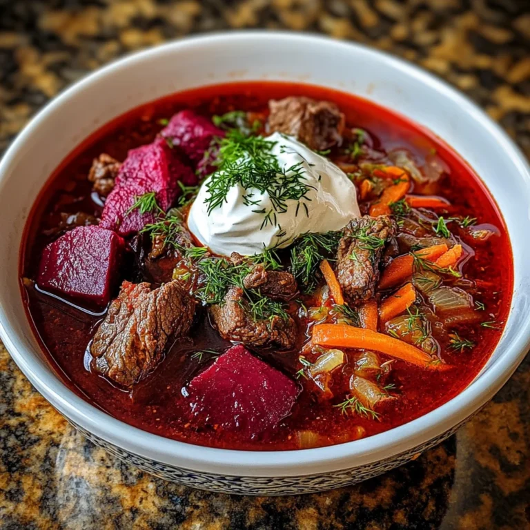 Authentic Ukrainian Borscht Soup: A Flavorful Delight!