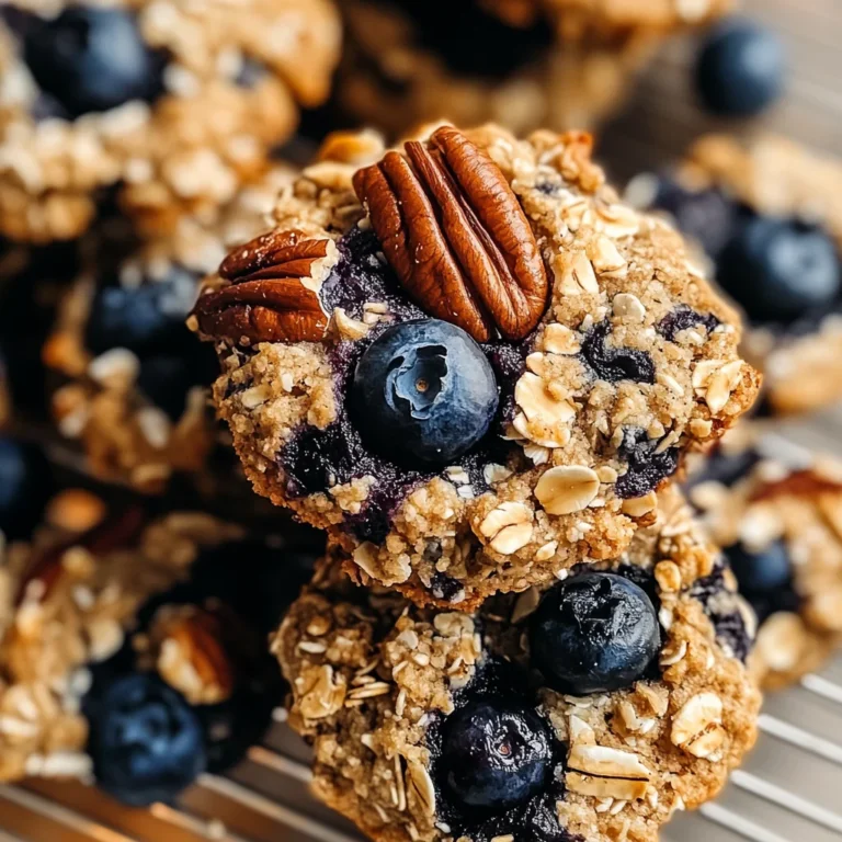 Blueberry Coconut Pecan Breakfast Cookies