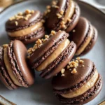 Chocolate Peanut Butter Macarons
