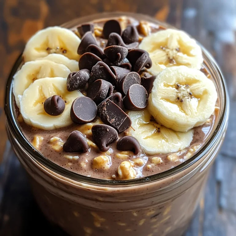 Chocolate Peanut Butter Overnight Oats