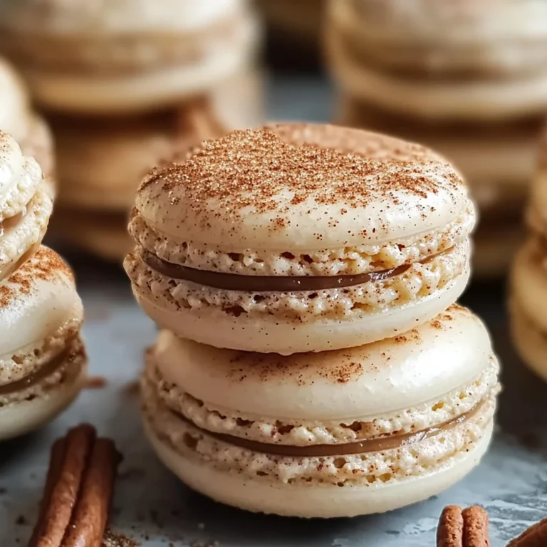 Cinnamon Roll Macarons
