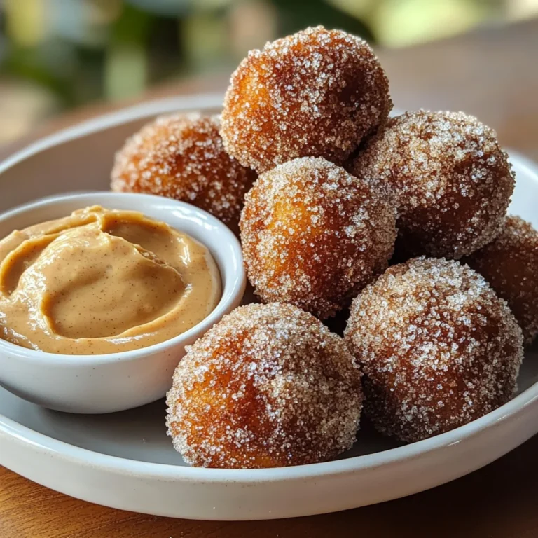 Cinnamon Sugar Donut Holes Dip