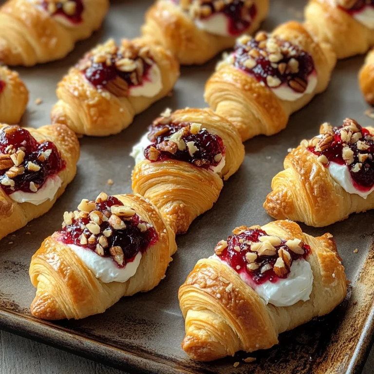 Cranberry Cream Cheese Crescent Bites