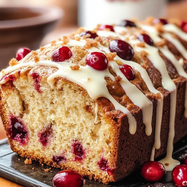 Cranberry Eggnog Bread