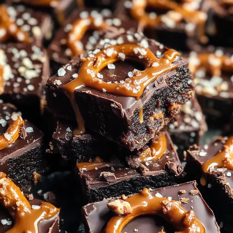 Dark Chocolate Salted Caramel Pretzel