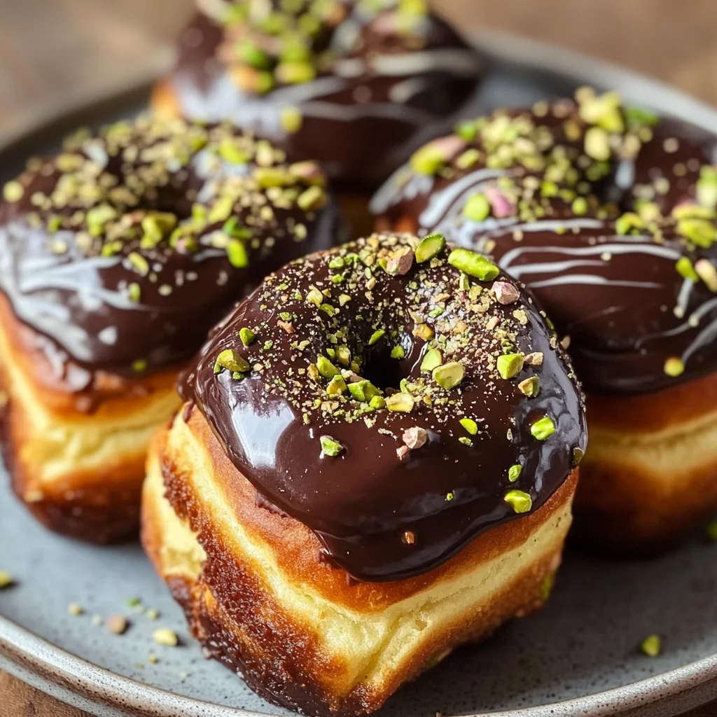 Dubai Chocolate Donut Rolls