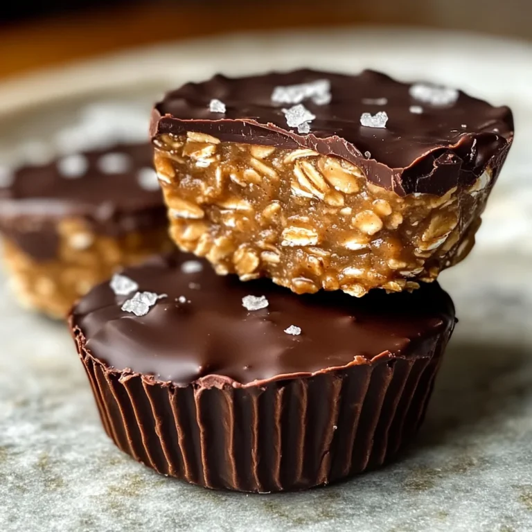 Easy No Bake Peanut Butter Oat Cups