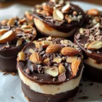 Frozen Yogurt Chocolate Almond Coins