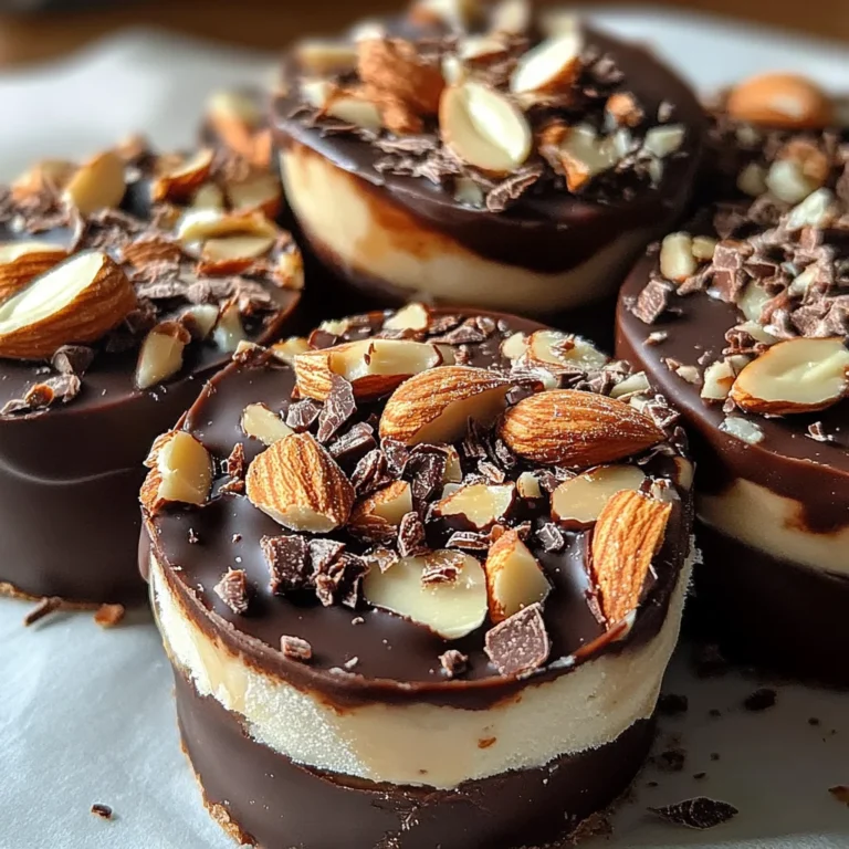 Frozen Yogurt Chocolate Almond Coins