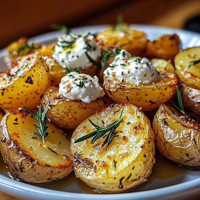 Garlic Rosemary Roasted Potatoes Ricotta