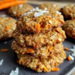 Healthy Carrot Cake Oatmeal Cookies