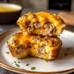 High Protein Sausage Pancake Muffins