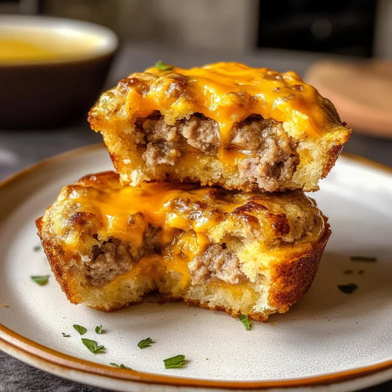 High Protein Sausage Pancake Muffins