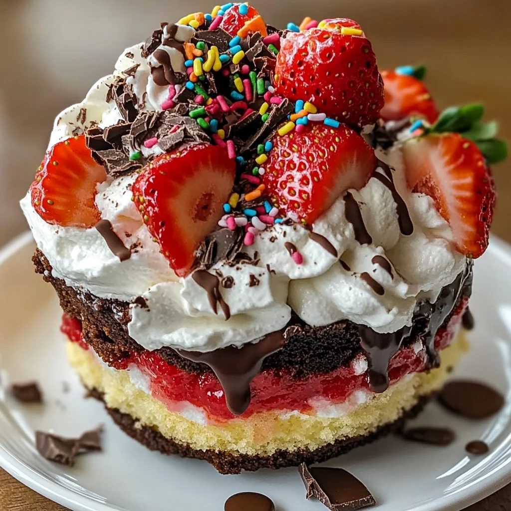 Neapolitan Cake Bowls