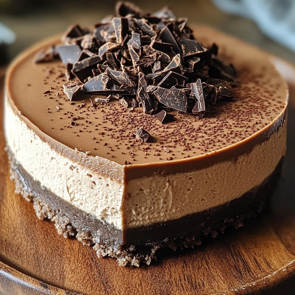 No-Bake Mocha Cheesecake