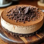 No-Bake Mocha Cheesecake