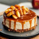 No Bake Caramel Apple Cheesecake