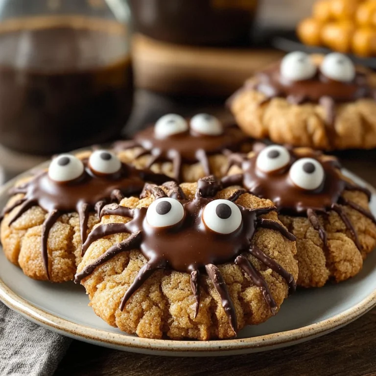 Peanut Butter Spider Cookies