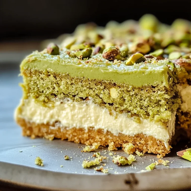 Pistachio Gooey Butter Cake