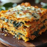 Savory Pumpkin & Spinach Lasagna