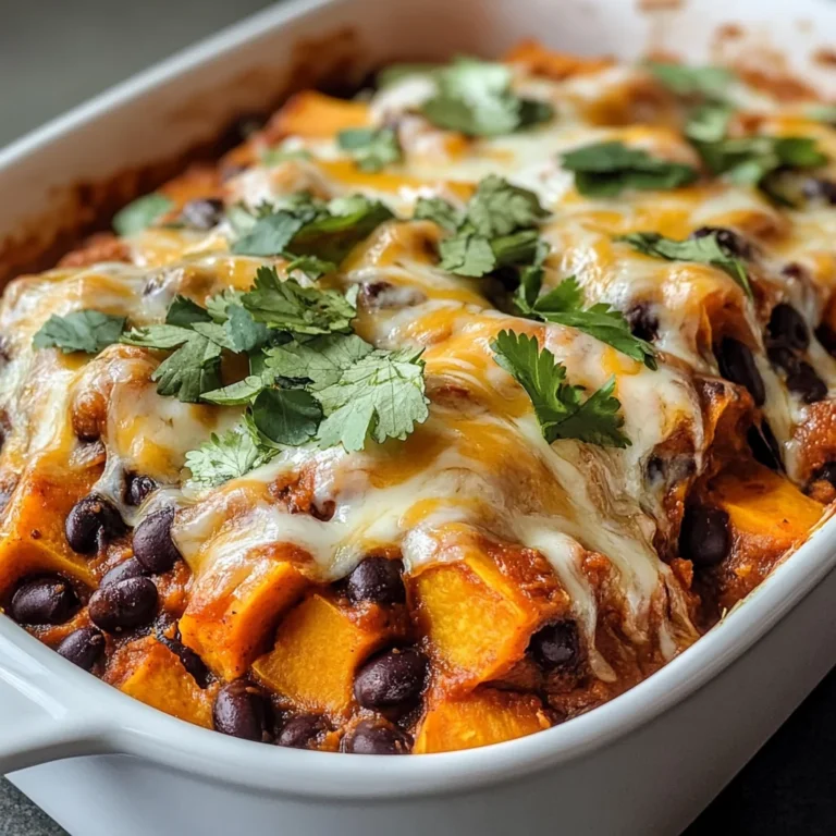 Sweet Potato and Black Bean Enchilada Casserole: A Hearty, Vegetarian Delight