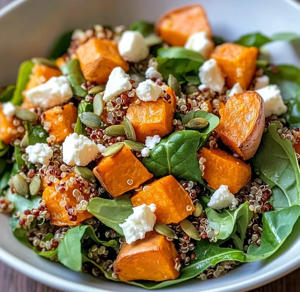 Warm Quinoa Sweet Potato Salad