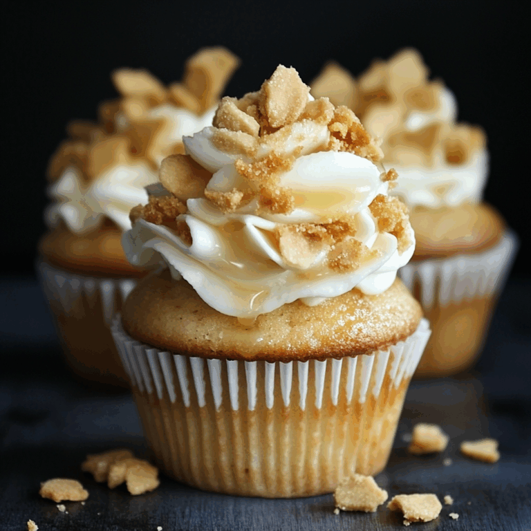 Apple Pie Cupcakes with Pie Crust Chips