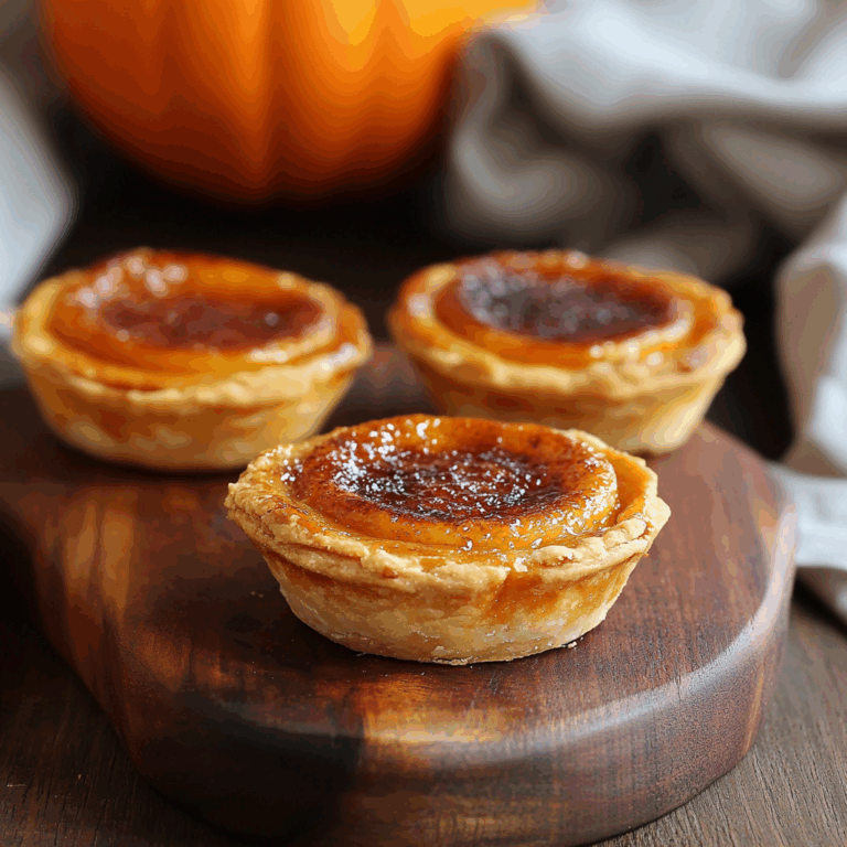Mini Crème Brûlée Pumpkin Pies