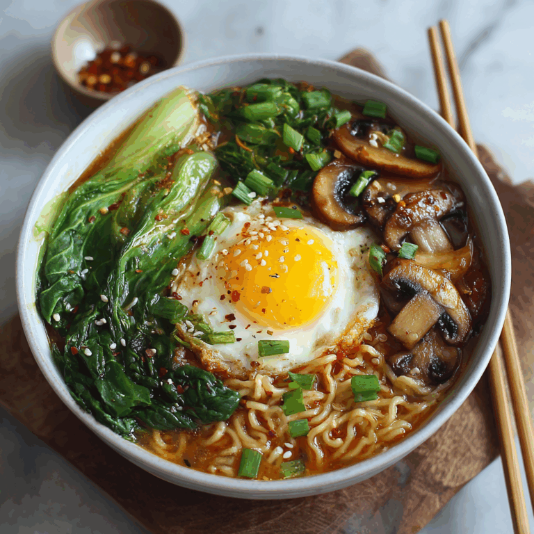 Mushroom Ramen Noodles