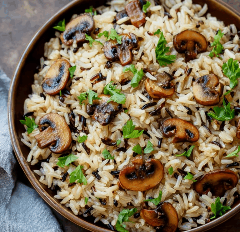 Wild Rice and Roasted Mushroom Salad