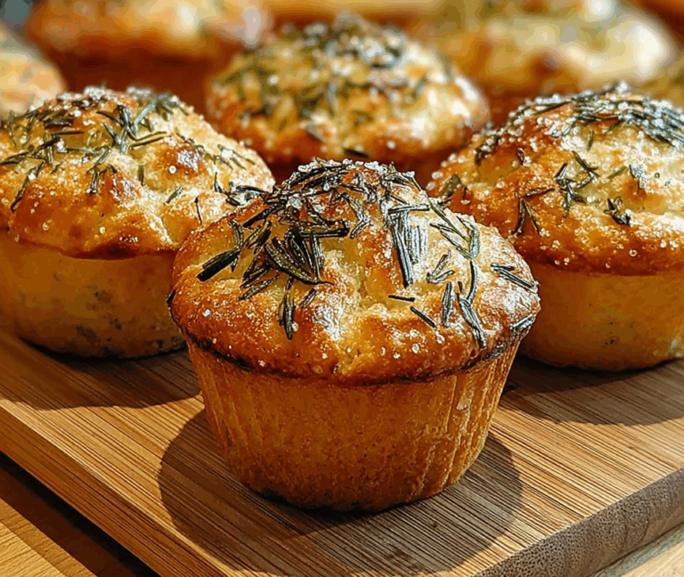 Rosemary Garlic Focaccia Muffins
