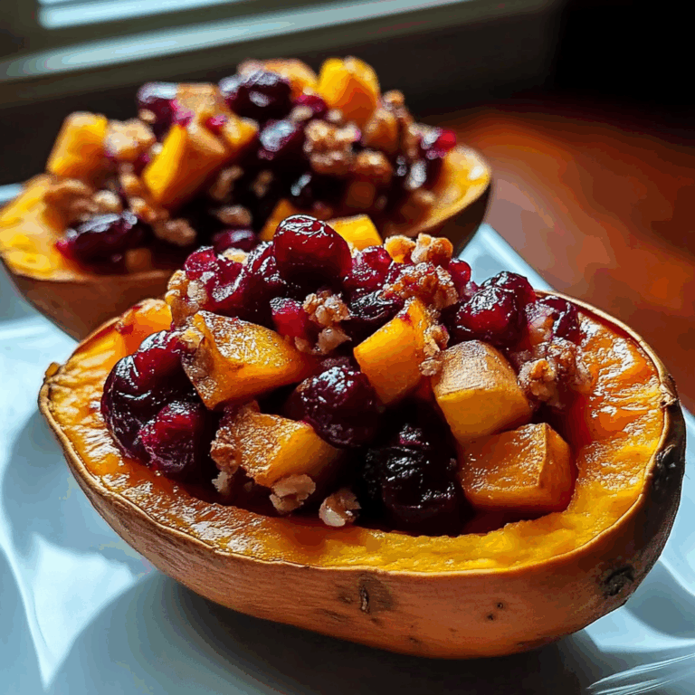 Delicious Cranberry Apple Twice-Baked Sweet Potatoes
