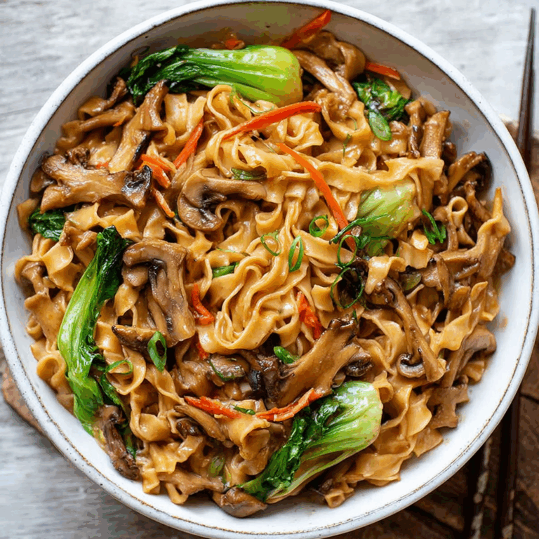 Oyster Mushroom Noodle Stir-Fry