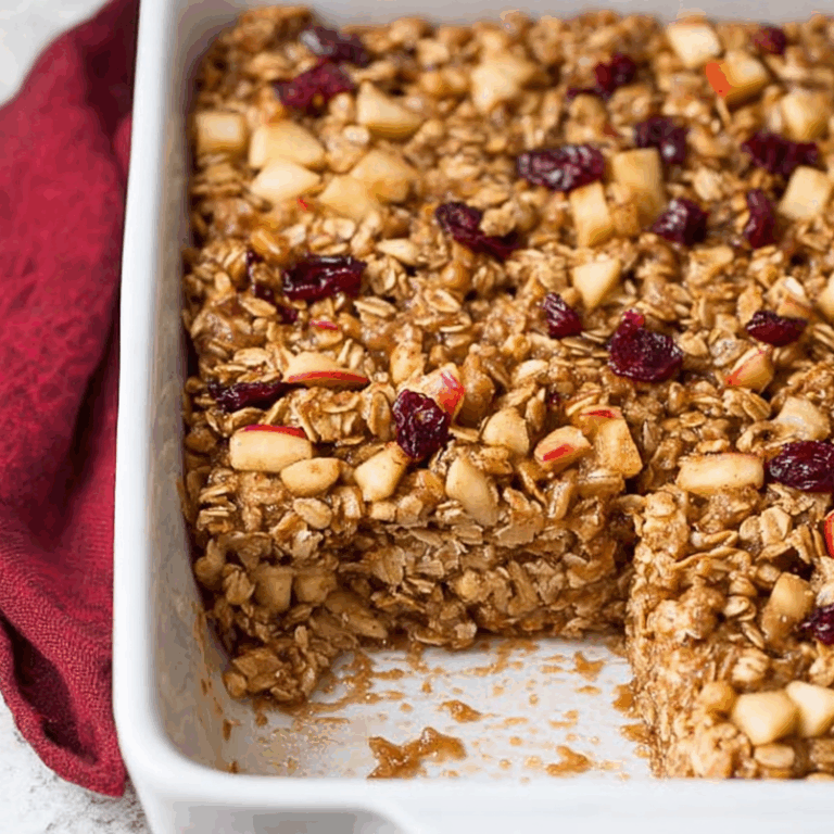 Apple Cinnamon Oatmeal Bake
